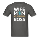 Wife Vet Receptionist BOSS Unisex T-shirt-Unisex Classic T-Shirt | Fruit of the Loom 3930-I love Veterinary