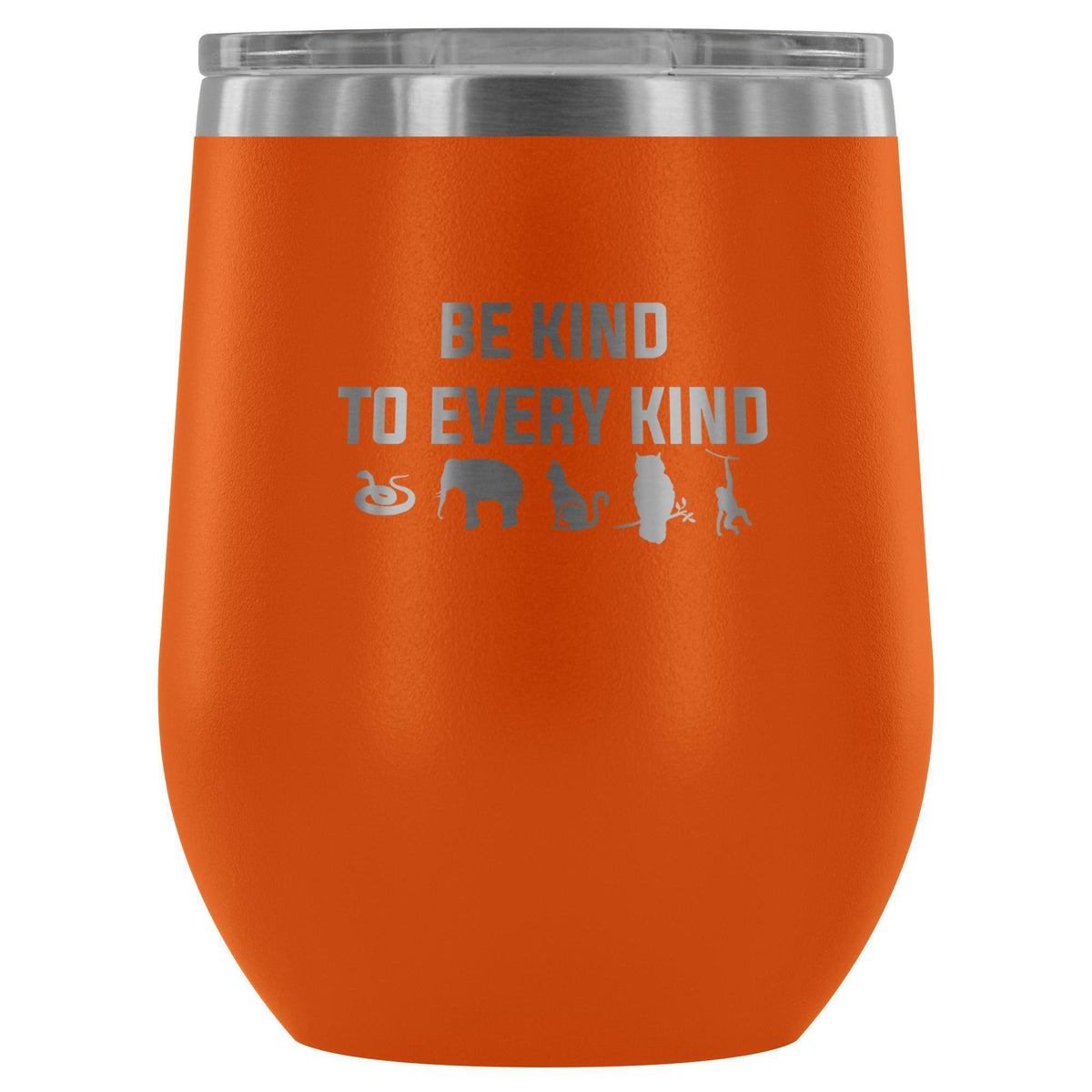 Be kind to every kind 12oz Wine Tumbler-Wine Tumbler-I love Veterinary