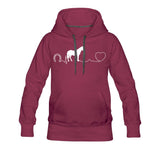 Equine Vet Horse Pulse Women’s Premium Hoodie-Women’s Premium Hoodie | Spreadshirt 444-I love Veterinary