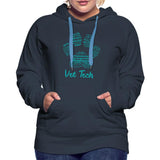Vet Tech Pawprint Teal Women’s Premium Hoodie-Women’s Premium Hoodie | Spreadshirt 444-I love Veterinary