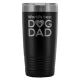 World's best dog dad 20oz Vacuum Tumbler-Tumblers-I love Veterinary