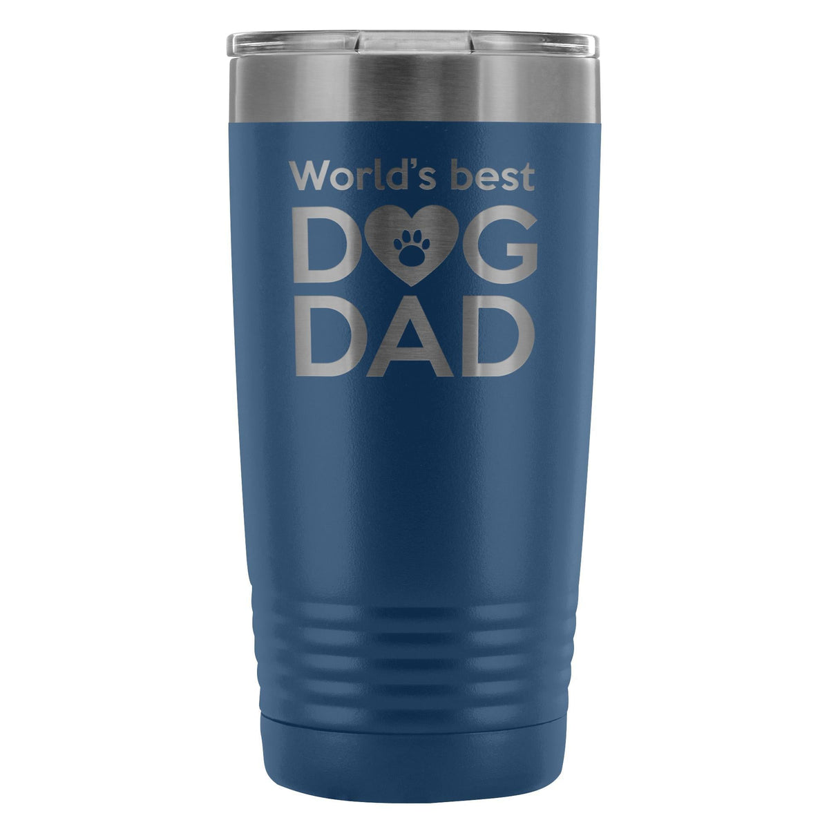World's best dog dad 20oz Vacuum Tumbler-Tumblers-I love Veterinary