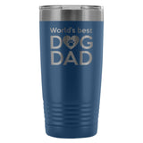 World's best dog dad 20oz Vacuum Tumbler-Tumblers-I love Veterinary