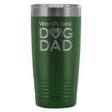 World's best dog dad 20oz Vacuum Tumbler-Tumblers-I love Veterinary