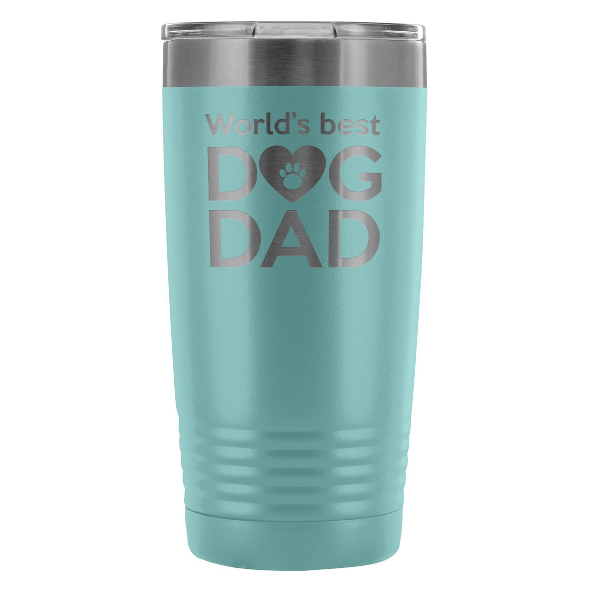 World's best dog dad 20oz Vacuum Tumbler-Tumblers-I love Veterinary
