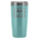 World's best dog dad 20oz Vacuum Tumbler-Tumblers-I love Veterinary