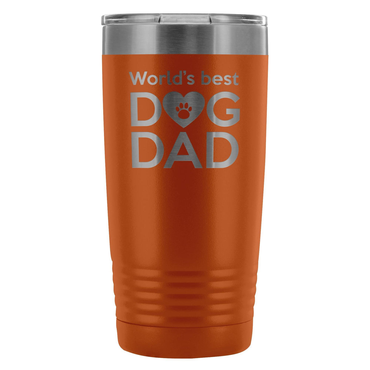 World's best dog dad 20oz Vacuum Tumbler-Tumblers-I love Veterinary