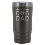 World's best dog dad 20oz Vacuum Tumbler-Tumblers-I love Veterinary