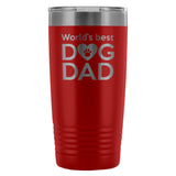 World's best dog dad 20oz Vacuum Tumbler-Tumblers-I love Veterinary