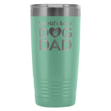 World's best dog dad 20oz Vacuum Tumbler-Tumblers-I love Veterinary