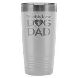 World's best dog dad 20oz Vacuum Tumbler-Tumblers-I love Veterinary