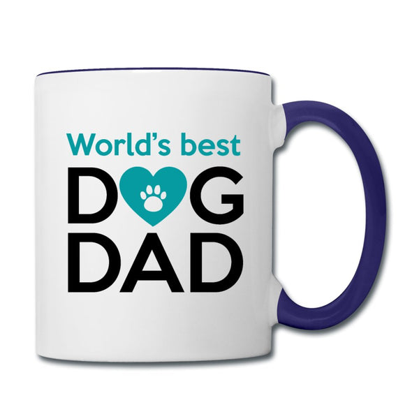 World's best dog dad Contrast Coffee Mug-Contrast Coffee Mug | BestSub B11TAA-I love Veterinary