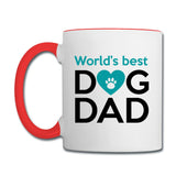 World's best dog dad Contrast Coffee Mug-Contrast Coffee Mug | BestSub B11TAA-I love Veterinary