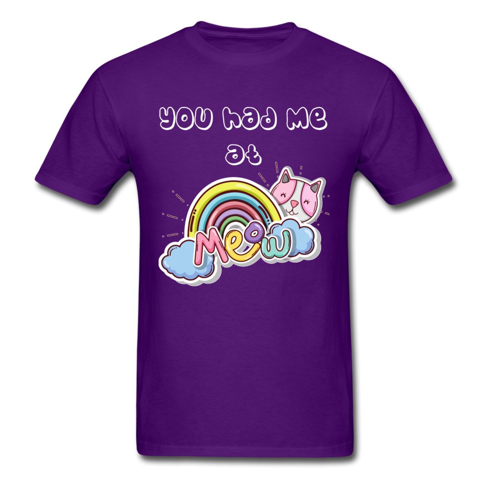 You had me at meow Unisex T-shirt-Unisex Classic T-Shirt | Fruit of the Loom 3930-I love Veterinary
