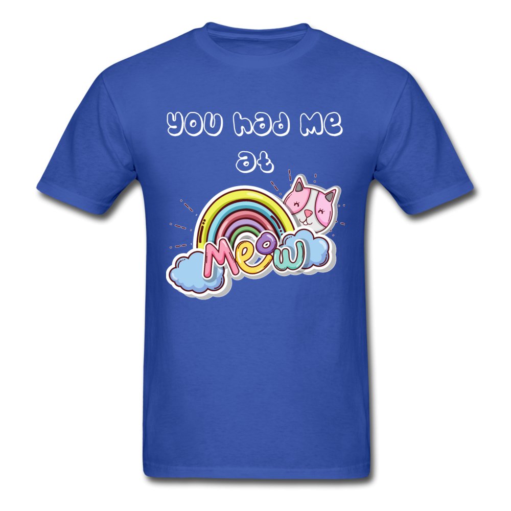 You had me at meow Unisex T-shirt-Unisex Classic T-Shirt | Fruit of the Loom 3930-I love Veterinary