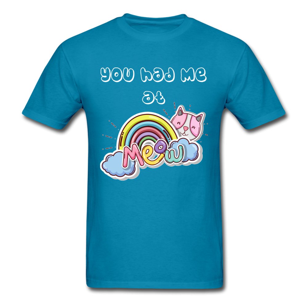 You had me at meow Unisex T-shirt-Unisex Classic T-Shirt | Fruit of the Loom 3930-I love Veterinary