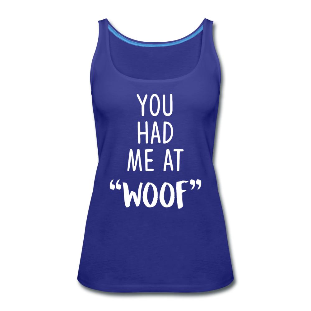 You had me at "woof" Women's Tank Top-Women’s Premium Tank Top | Spreadshirt 917-I love Veterinary