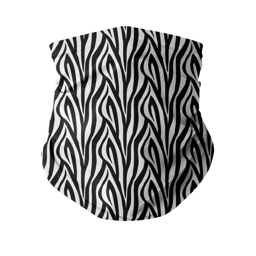 Zebra skin pattern Sublimation Neck Gaiter-Sublimation Neck Gaiter-I love Veterinary